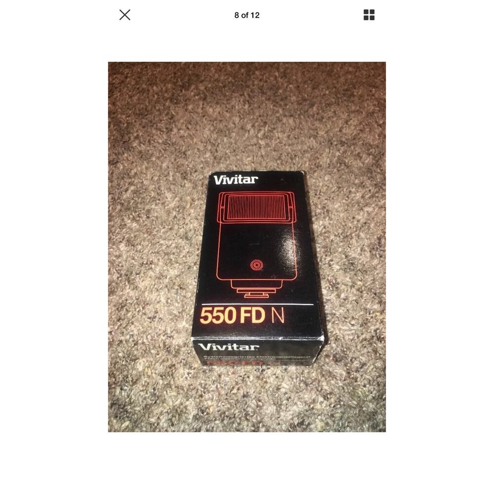 Vivitar 550FD Tilt Flash Nikon In Box
